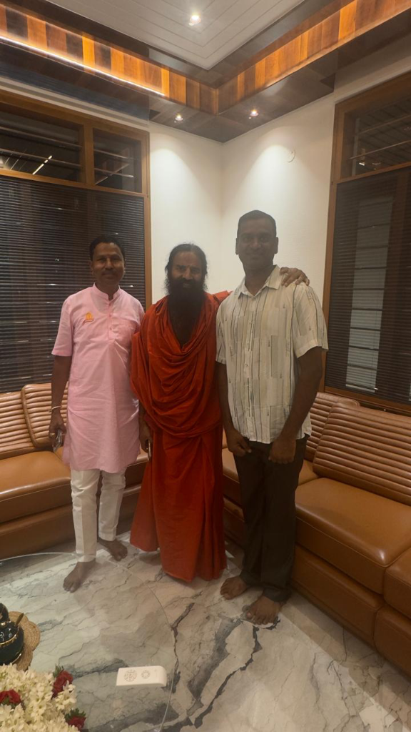 With my GURUJI and Baba Ramdev